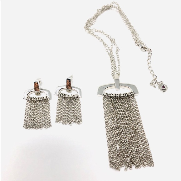ELLE Collection Sterling silver fringe setNWOT